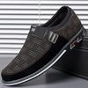 Melden 9802 transfronterizo 5 colores 38-48 zapatos de cuero slip-on estampados para hombre embalaje en bolsa OPP para hombre sin caja de zapatos