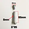 Ruedas de Maleta 6mm-8mm Remache Tornillo Dedicado Varilla de Unión Rueda de Estuche Reparación de Equipaje Remache de Reemplazo