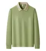 Sudadera de manga larga con cuello para primavera y otoño, con cuello de color bloqueado, ropa de trabajo con impresión de logo personalizado para personal de restaurantes, tiendas de té de leche y pastelerías