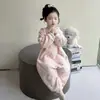 Saco de Dormir para Bebê Outono e Inverno Pijama Meio Veludo para Bebê Meninas Acolchoado Veludo Coral Roupas de Casa para Meninas Macacão