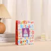 Amazon Style Sacola de Presente Exquisita Estilo Aniversário Bolsa Grande com Alça Sacola de Papel Kraft Loja de Roupas Bolsa de Alta Qualidade