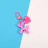 Chaveiro Pingente Cachorro Balão Coração Colorido Desenho Animado Pingente de Bolsa DIY Pingente de Celular Acessórios Acessórios