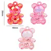 Contas Pingentes de Urso e Coelho em Acrílico Colorido para Montagem de Colares Artesanais DIY Acessórios de Cabelo Infantis Peças de Presilha de Cabelo Contas Soltas