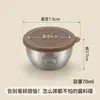 Plato pequeño para salsa de acero inoxidable 304, Caja de embalaje para suplementos alimenticios del hogar, Taza para mojar ensalada de tomate con tapa, Caja portátil para mojar