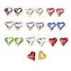 Atacado do Fabricante Grau Especial A Strass de Cristal K9 Coração de Pêssego Inclinado com Base Pontiaguda, Strass Irregulares com Garras para Roupas, Sapatos, Decoração de Embalagens, Strass para Nail Art