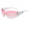 Gafas de Sol Deportivas al Aire Libre Sin Marco de Una Pieza Estrella de Cinco Puntas Transfronterizas Pilot Gafas de Sol de Alta Gama para Hombres y Mujeres