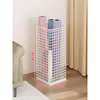 Cesta de Armazenamento para Tapete de Yoga Casa Multifuncional Equipamento de Fitness Prateleira de Artigos Esportivos Suporte para Raquete de Badminton Prateleira