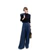 Conjunto de Colete e Calça Shanli Dadi Sense Feminino Outono Inicial Novo Estilo Coreano Elegante para o Trabalho Calça Wide Leg Conjunto de Duas Peças