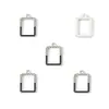 Pingente de Diamante com Gotejamento de Óleo em Moldura Geométrica Acessórios de Joias DIY com Cola Pingente de Chaveiro Brincos Colar W569