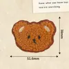 Parche de Oso Bordado para Toalla Parche de Oso de Dibujos Animados para Ropa y Bolsos Accesorio Decorativo DIY Parche Bordado