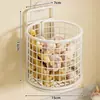 Caja de Almacenamiento para Cebolla, Jengibre y Ajo de Cocina, Cesta Colgante Doméstica para Montar en la Pared, Estante de Almacenamiento sin Taladro, Cesta de Almacenamiento para Jengibre y Ajo