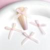 Celebridade on-line fantasia organza arco unha jóias tridimensionais tecido malha laço fada desgaste prego prego