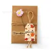 HZ033-K Comercio Exterior Hoja de Arce Otoñal Piña Pavo Calabaza Fiesta Festiva Caja de Regalo Decoración Etiqueta