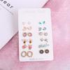 Nuevos aretes de flor con gancho, aretes largos con borla de perlas, estilo de celebridad de Internet japonesa y coreana, mismos aretes para mujer, aretes de perlas