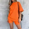Em Estoque 2026 Camiseta Casual Solta com Estampa de Carta da Amazon Conjunto de Shorts Casuais Esportivos Cruzados