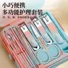 Set completo de cortaúñas del fabricante para uso doméstico, que incluye cortaúñas, cortacutículas y limpiadores de oídos, un set de herramientas de belleza con logotipo personalizable