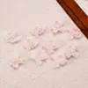 20 Resina Pegamento Suave Tie-Dye Flores Artificiales Cuentas Luminosas UV Cuentas Sueltas Pulsera Hecha a Mano DIY Cadena para Teléfono Móvil