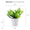 Gipsofila simulada Floral Plástico Pequeña Maceta Adorno de Mesa Regalo Mini Planta Verde Bonsái Temu Planta Simulada