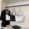 Bolso de Hombro Cruzado Tote para Mujer de Gran Capacidad, Nuevo Estampado Chinoiserie, Otoño 2025, Nueva Textura, Casual para Viajes, Color Sólido