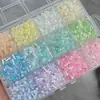 Paquete de Materiales para Joyería Pulsera Collar de Cuentas Hecho a Mano DIY Color Mixto Cuentas de Arroz Vidrio de Color Sorbete de Helado de Verano Combinación de Colores