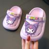 Sapatos EVA personalizados baotou infantis com furos, chinelos de sola macia para interior e exterior, sandálias de bebê antiderrapantes, chinelos de verão, atacado