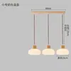 Lámpara de araña estilo medieval para restaurante, tres cabezales, simple, moderna, creativa, estilo crema, nórdica, mesa de comedor de madera maciza, barra, lámpara de araña estilo japonés