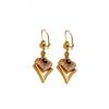 Explosiones transfronterizas exquisito sentido incrustado circonita artesanía flecha de amor aretes tendencia de moda joya de oreja de diamante mujeres