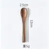 Cucharas Pequeñas de Madera en Stock Venta al por Mayor Cuchara para Miel Cuchara para Café Cuchara para Helado Cuchara de Madera Hogar Madera de Acacia Cuchara Pequeña