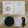 Cargador Inalámbrico de Escritorio de 15W Adecuado para Teléfonos Android y Apple, Carga Rápida Ultradelgada, Carga Inalámbrica Portátil de Aleación de Aluminio