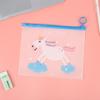 Bolsa de Zíper Fosca Unicórnio Desenho Animado Bolsa Simples Transparente de Zíper EVA Bolsa de Armazenamento de Roupas e Toalhas de Grande Capacidade