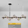 Luminária Pendente de Vidro para Restaurante de Luxo Leve Feijão Mágico, Design Criativo Minimalista Italiano, Luminária de Mesa para Sala de Jantar de Villa, Sem Alumínio