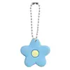 Cadena de Taza Serie Flores Cadena de Perlas Metálicas Onduladas Colgante Llavero de Goma Suave de PVC Colgante Pequeño Accesorios de Estilo Lindo Fresco