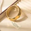 Pulsera Geométrica Redonda Personalizada de Acrílico Brillante de Diseño Industrial Pesado Ins Simple Exagerado Europeo y Americano