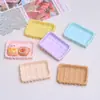 Nuevo Plato de Galletas de Dibujos Animados Juguete de Comida Accesorios para Joyería Hechos a Mano DIY Accesorios Pequeños de Resina de Pegamento de Crema Material al por Mayor
