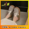Chinelos Femininos de Verão para Exterior 2026 Novos com Solado Grosso Versáteis Respiráveis Casuais Moda Slip-On Meia-Mula