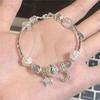Pulsera Año Nuevo del Dragón 2024 para Mujer Pulsera Imitación Cinabrio Bollo de Dragón Nuevo Estilo Chino Joyería Estilo Chino Año del Dragón
