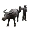Fábrica de Talla de Cobre para Cabello Hengbao Venta al por Mayor Adornos de Toro de Cobre de 1m Escultura de Toro de Cobre Puro de 2m Escultura de Búfalo de Latón de 3m