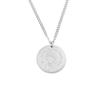 Collar con colgante retro de acero de titanio y moneda redonda de la marca de moda europea y americana Little Prince, cadena de clavícula con joyería Joker para hombre, venta al por mayor