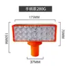 Luz de Advertencia Intermitente Unilateral Alimentada por Energía Solar para Construcción Vial, Luz de Bloqueo Vial LED, Señal Nocturna de Cono de Tráfico Estroboscópico