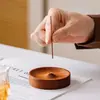 Portaincienso de Madera de Nogal Norteamericano para el Hogar, Quemador de Incienso, Soporte de Incienso Zen, Portaincienso de Sándalo y Madera de Agar, Adorno de Bandeja para Incienso