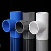 Codo en T de PVC 20 25 32 50 75 90 110 160 200 250 315 Blanco Gris Azul Accesorios para Tuberías de Suministro de Agua