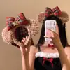 Diadema de Felpa Navideña para Mujer, Linda Diadema Estilo Papá Noel para Tomar Fotos y Ambiente de Performance, Diadema Estilo Dibujos Animados