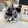 Peluche de Conejo Imitación Piel de Conejo Rex Colgante de Conejo Colgante para Bolso de Conejo Colgante de Conejo MengMeng Colgante de Conejo Muerto de Peluche