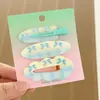 Pinza de Pelo de Frutas de Colores Dopamina Dulce Pinza de Pelo sin Costuras Pinza de Pato Pinza para Flequillo Pinza Lateral Pinza Pequeña