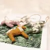 Estilo Ins Fieltro de Lana 3D Dibujos Animados Lindo Multicolor Caballo Pony Colgante Encanto para Bolso Llavero Accesorio