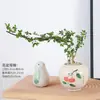 Baoshi Nieve de junio maceta hidropónica bonsái forma de acantilado oficina interior mesa fácil de cuidar plantas de follaje mesa de centro agua