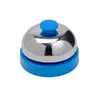 Juguete de Timbre de Respuesta Metálico, Botón de Llamada para Entrenamiento de Mascotas, Timbre de Servicio de Presión Manual, Accesorio de Juego de Mesa Timbre de Palmada Manual