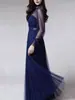 2026 Amazon Transfronterizo Otoño e Invierno Nuevo Producto Sexy y de Moda Malla Plisada Elegante Cintura Alta Sexy Vestido Largo