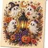 Pintura de Diamantes Transfronteriza Más Vendida Calabaza de Halloween Pintura de Diamantes Adornos de Navidad Pintura de Diamantes DIY Kit de Pintura de Diamantes
