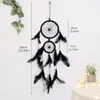 Colgante de Carrillón de Viento Atrapasueños Blanco Hecho a Mano, Decoración de Atrapasueños, Adorno de Carrillón de Viento, Colgante Decorativo para Regalo de Cumpleaños